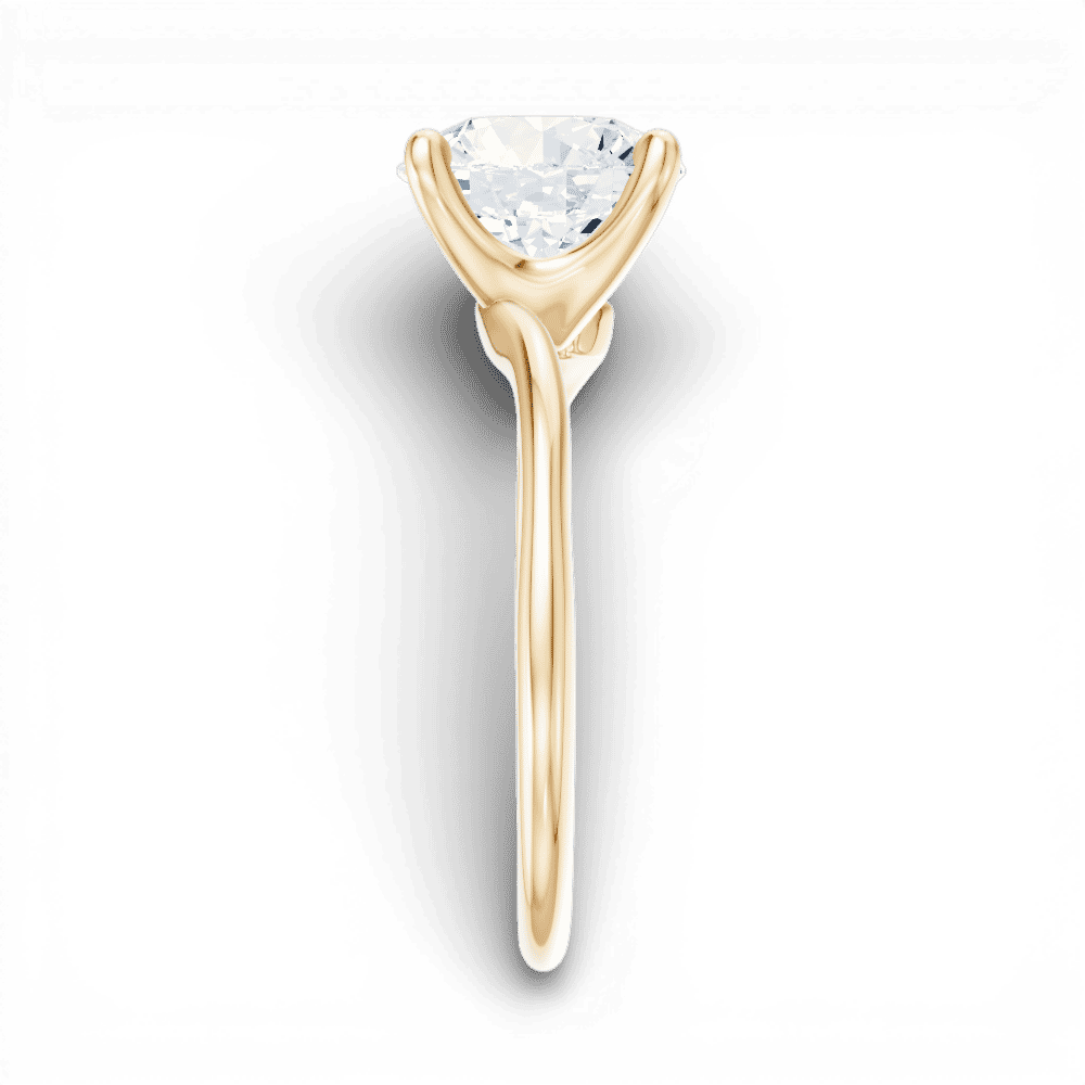 14kt yellow gold/18kt yellow gold/round/side