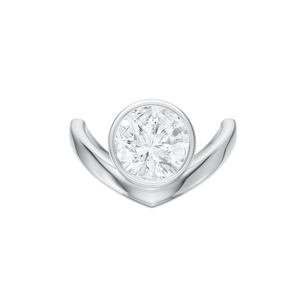 14kt white gold/18kt white gold/platinum/round/top