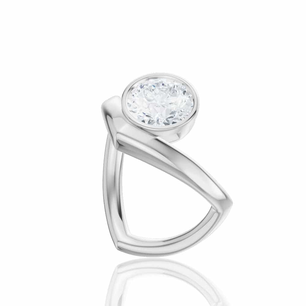 14kt white gold/18kt white gold/platinum/round/front