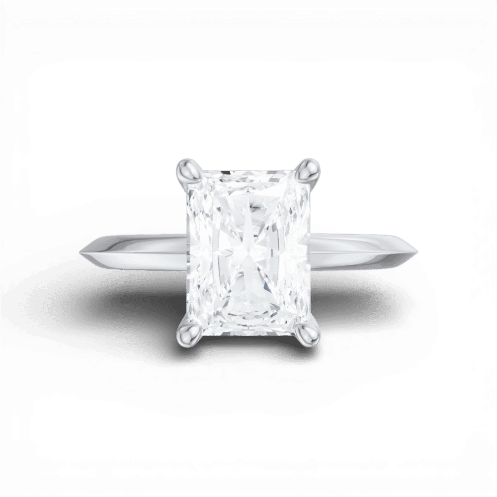 14kt white gold/18kt white gold/platinum/radiant/model