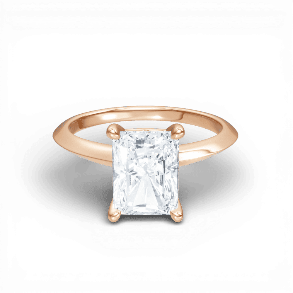 18kt rose gold/radiant/top