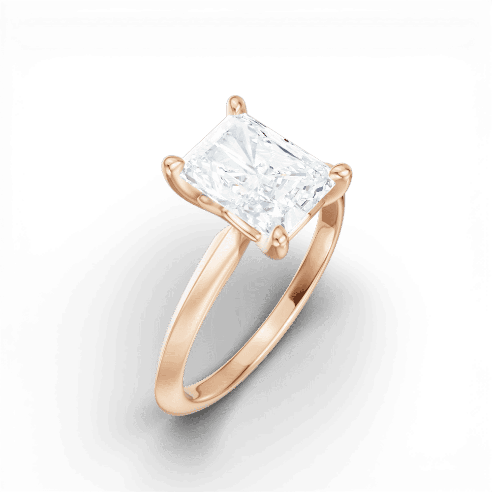 18kt rose gold/radiant/perspective