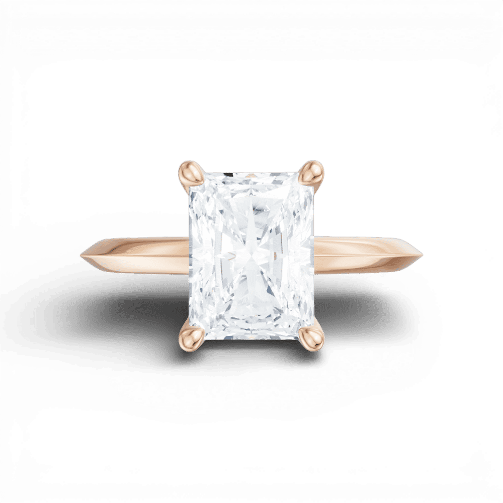 18kt rose gold/radiant/model