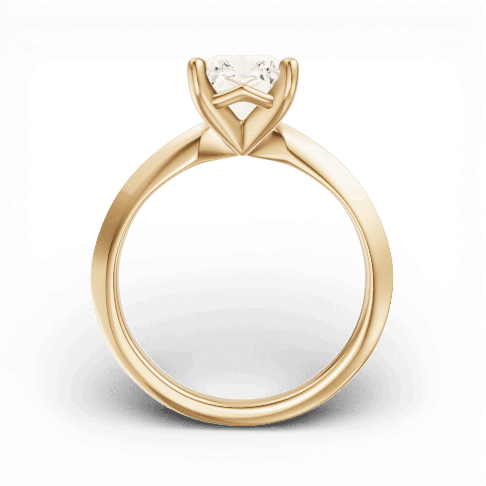 14kt yellow gold/18kt yellow gold/radiant/front