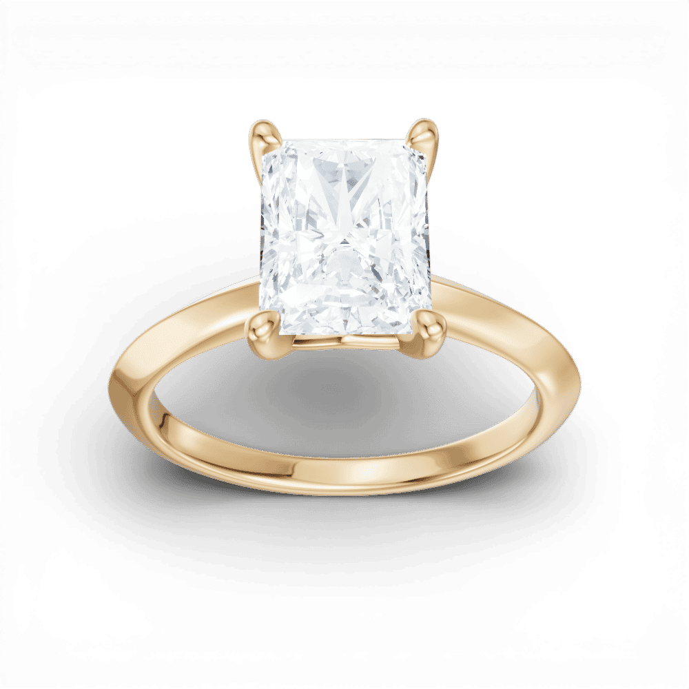 14kt yellow gold/18kt yellow gold/radiant/measurement