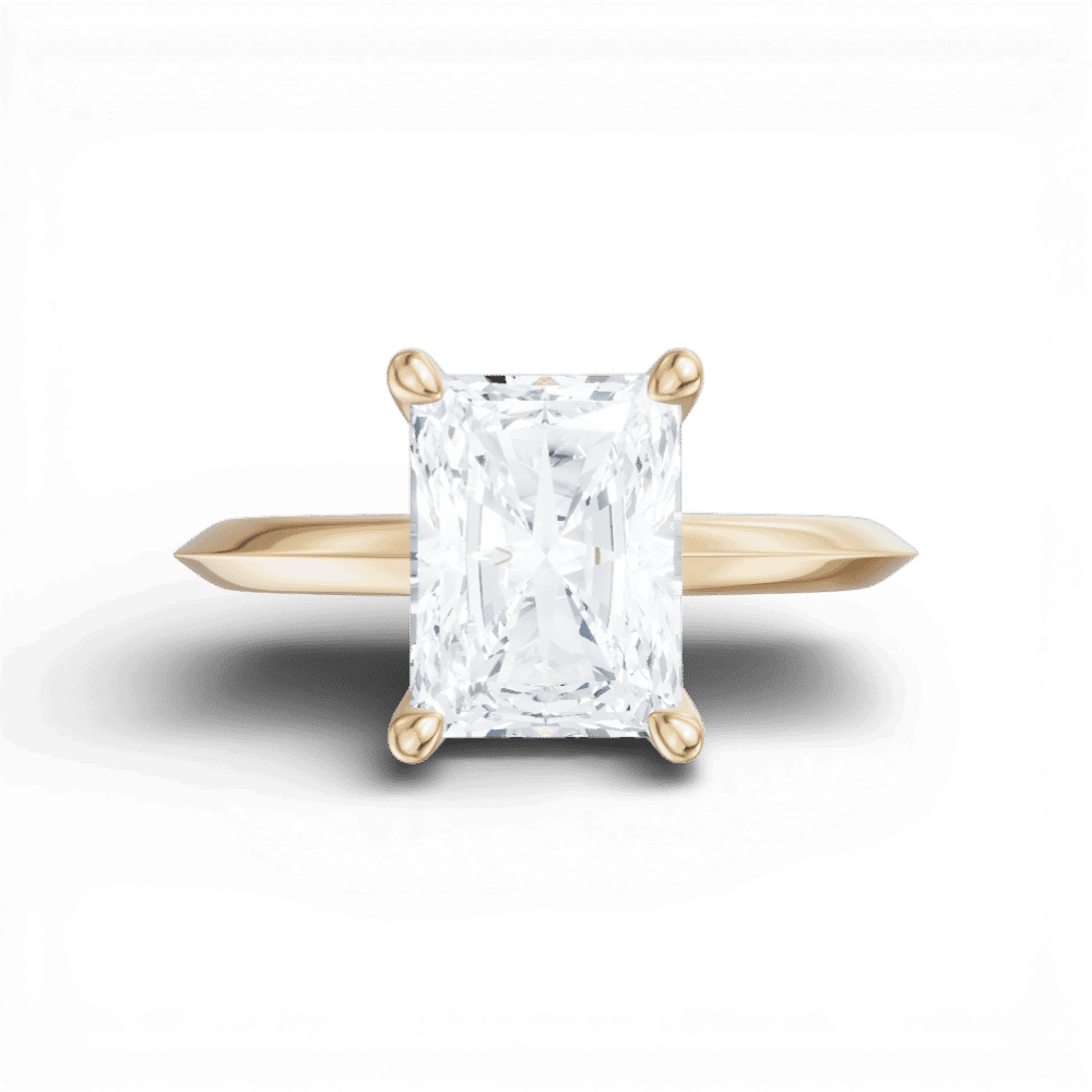 14kt yellow gold/18kt yellow gold/radiant/model