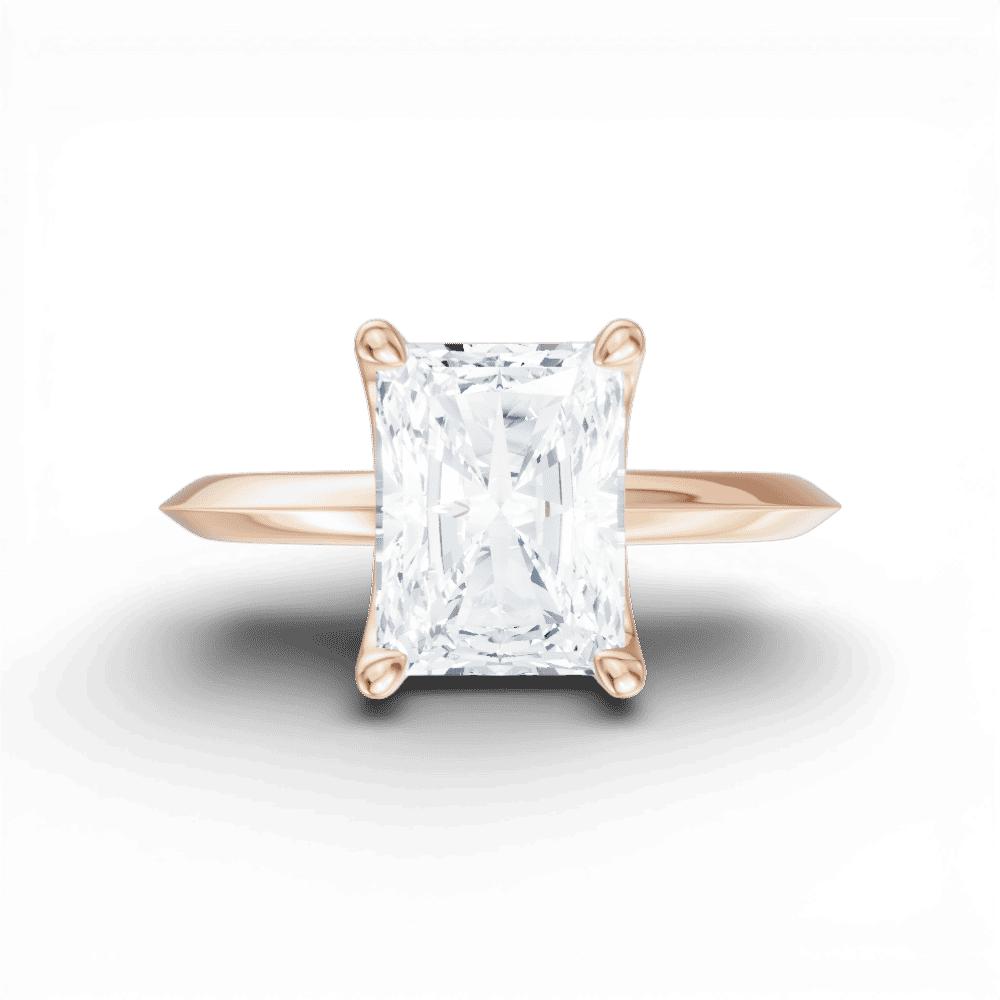 18kt rose gold/radiant/model