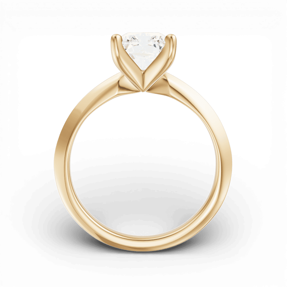 14kt yellow gold/18kt yellow gold/radiant/front