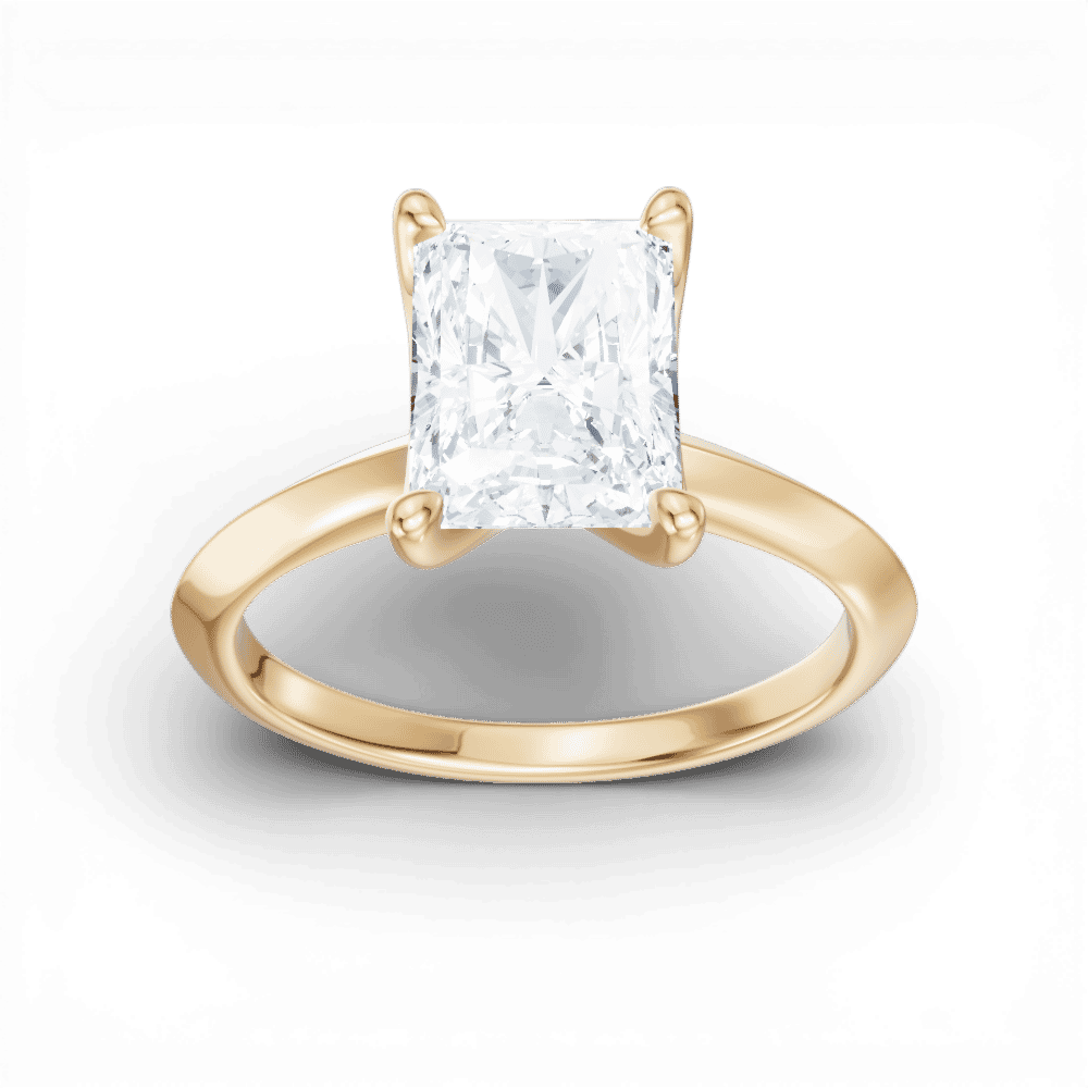 14kt yellow gold/18kt yellow gold/radiant/measurements