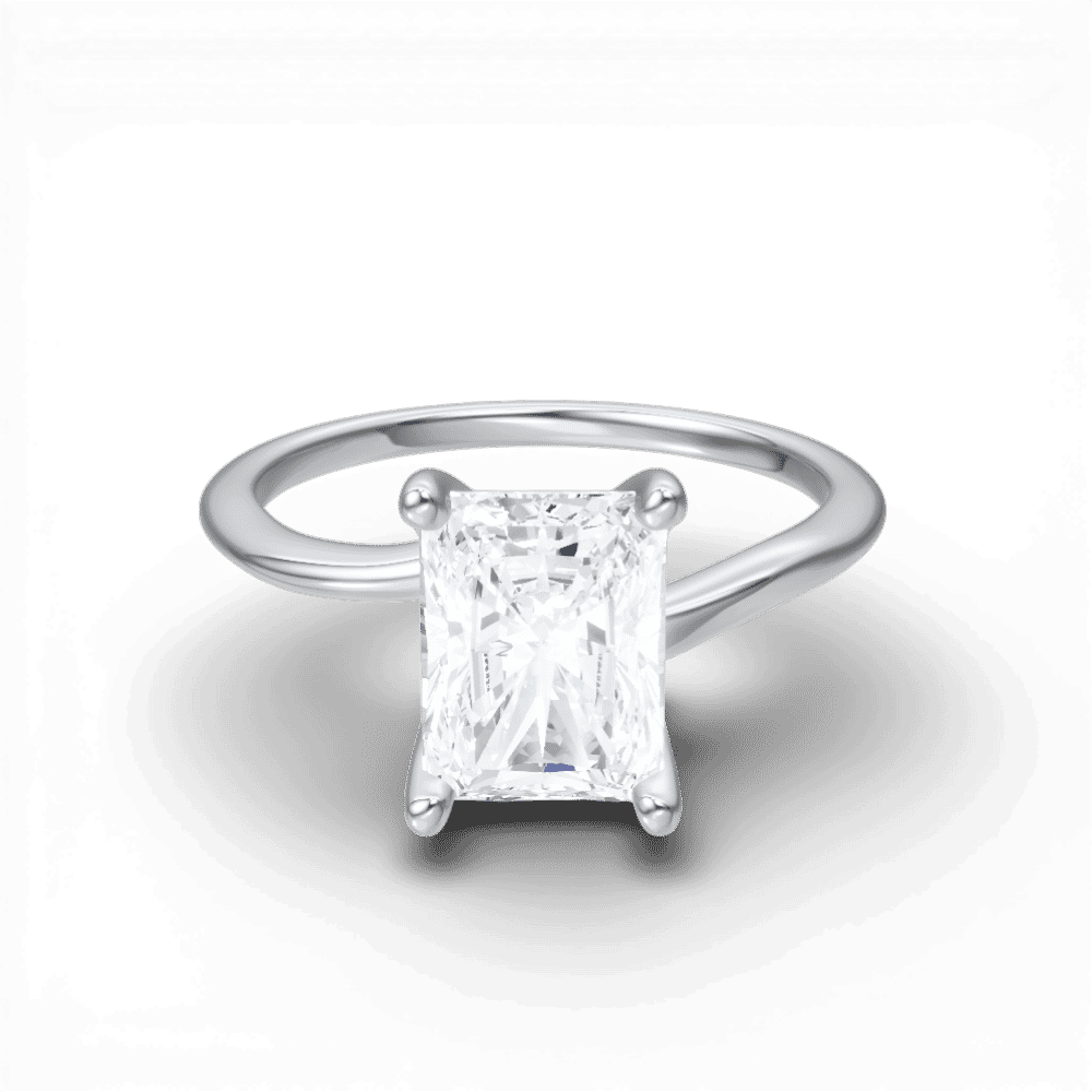 14kt white gold/18kt white gold/platinum/radiant/top