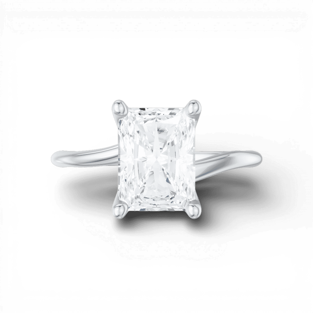 14kt white gold/18kt white gold/platinum/radiant/model