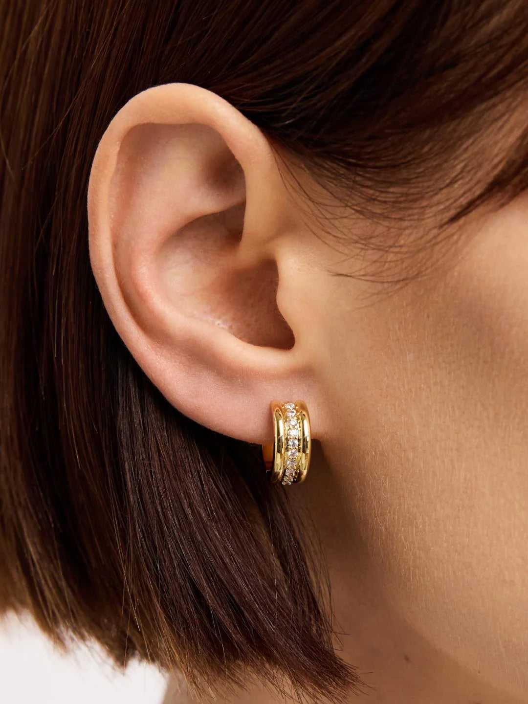 14kt Yellow Gold Plated/side