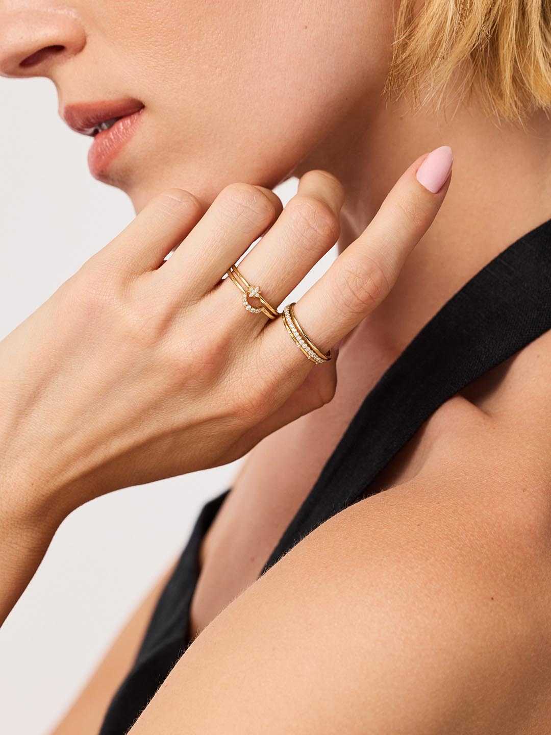 14kt yellow gold plated/6/7/8/front