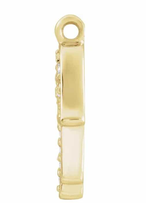 14kt yellow gold/front