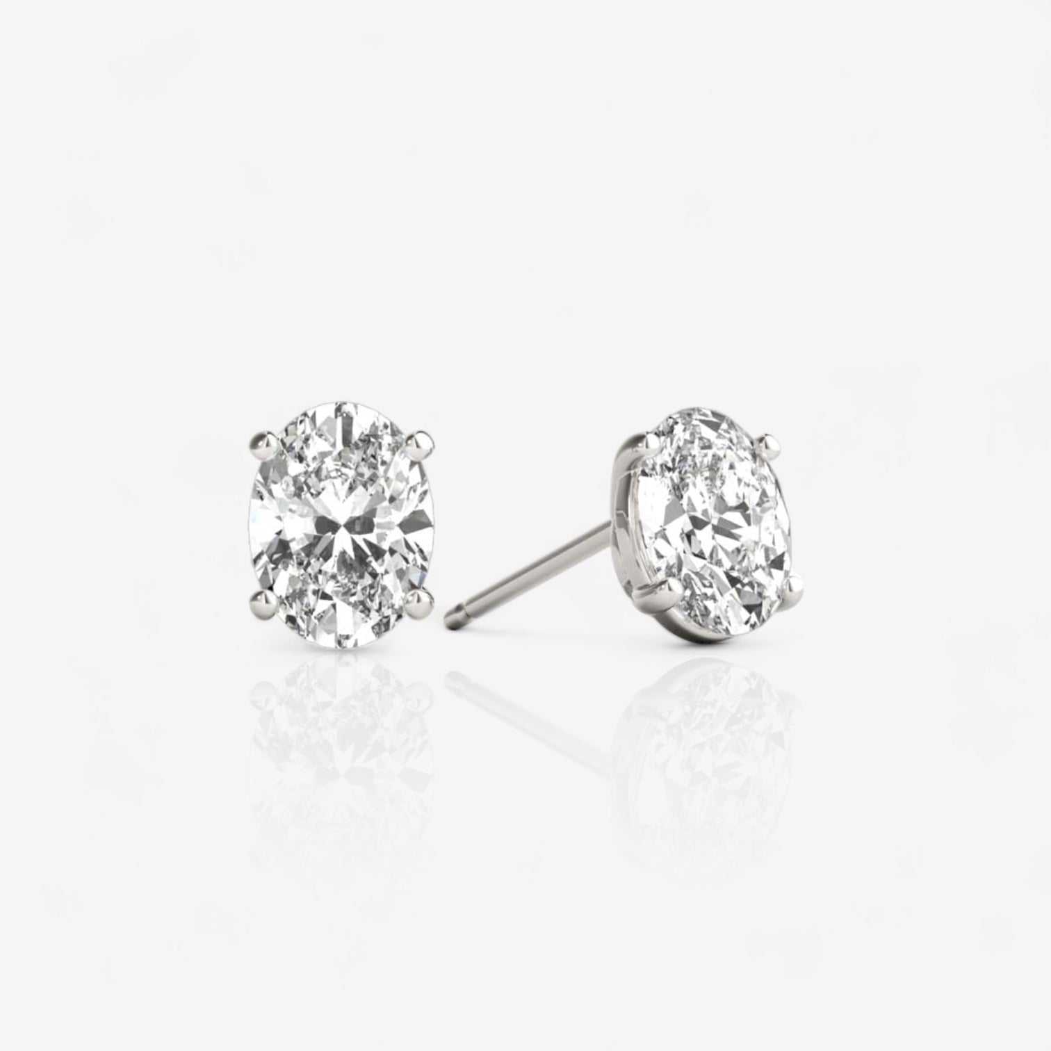 14kt White Gold/18kt white gold/platinum/0.60/0.80/1.00 /push-back/screw-back/top