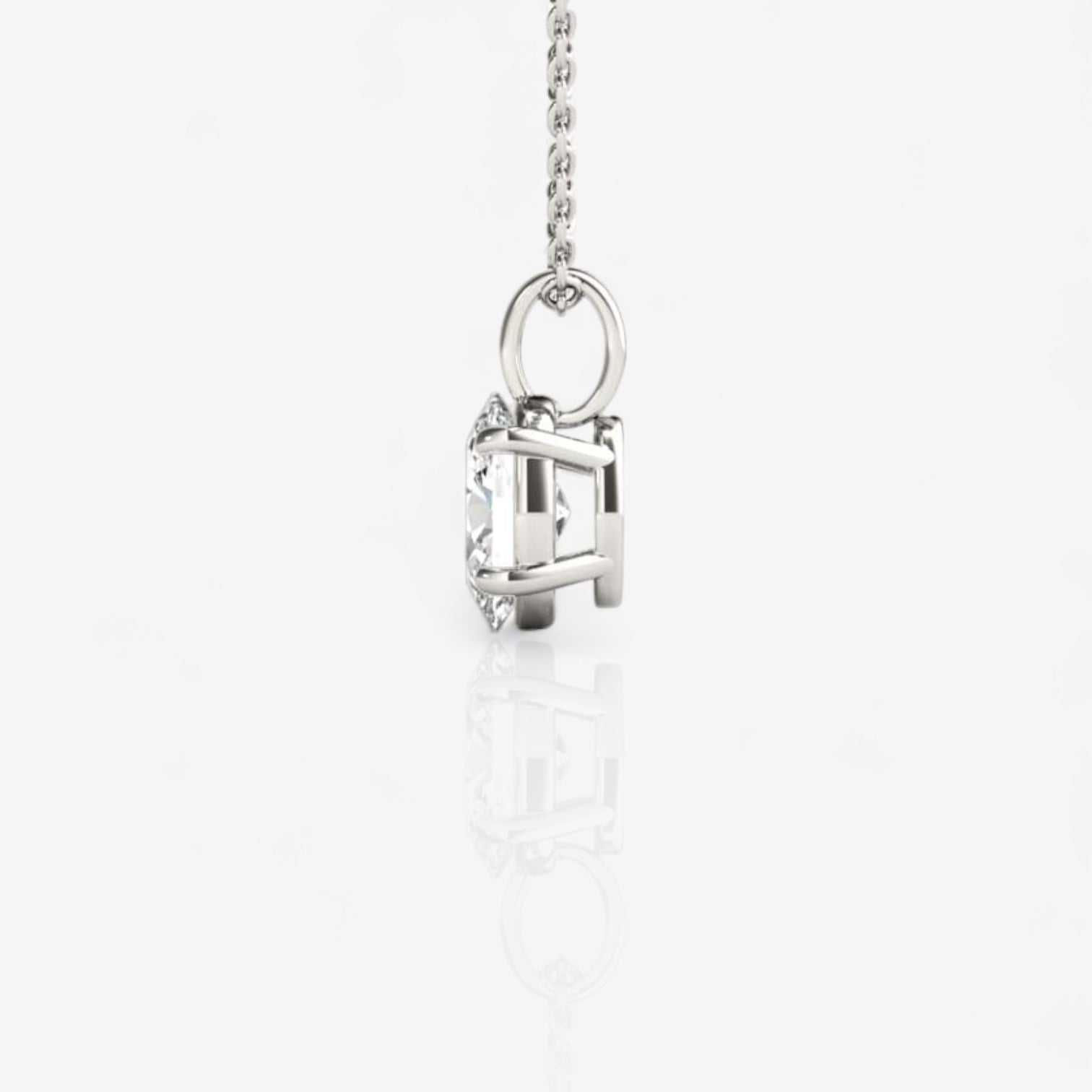 18kt white gold/side