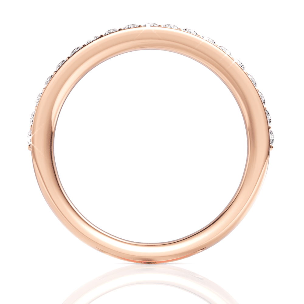18kt rose gold/front