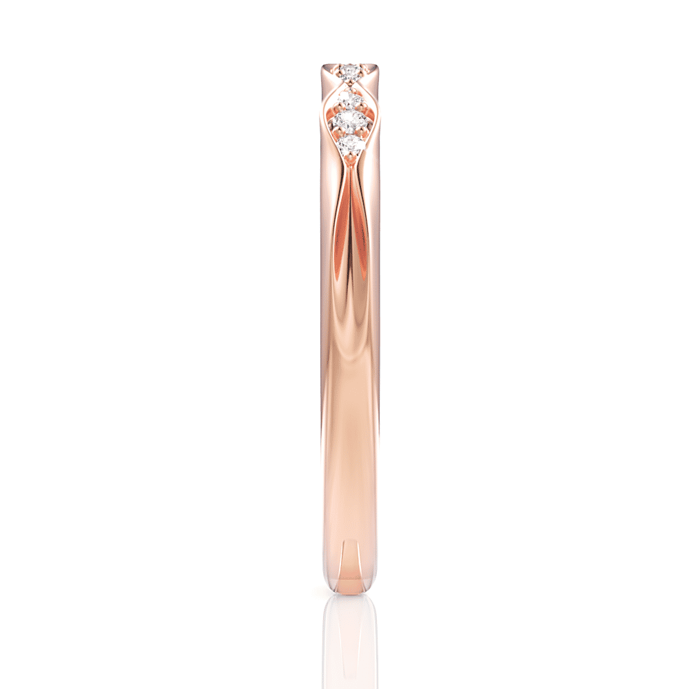 18kt rose gold/side