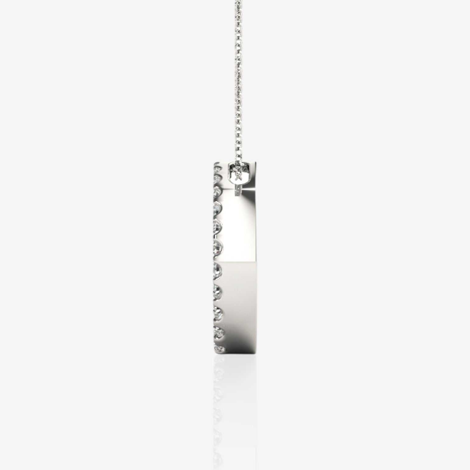 14kt white gold/0.25/0.50/1.00/front