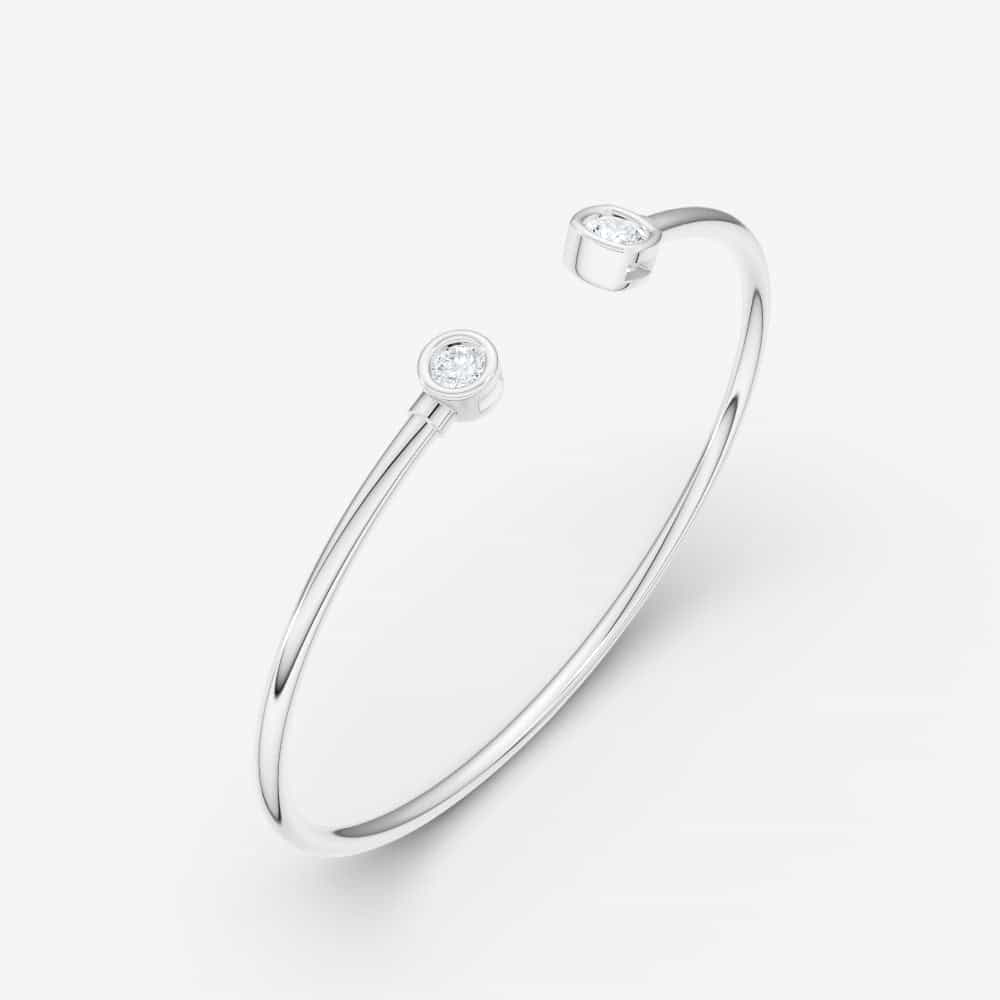 14kt white gold/18kt white gold/1.05/front