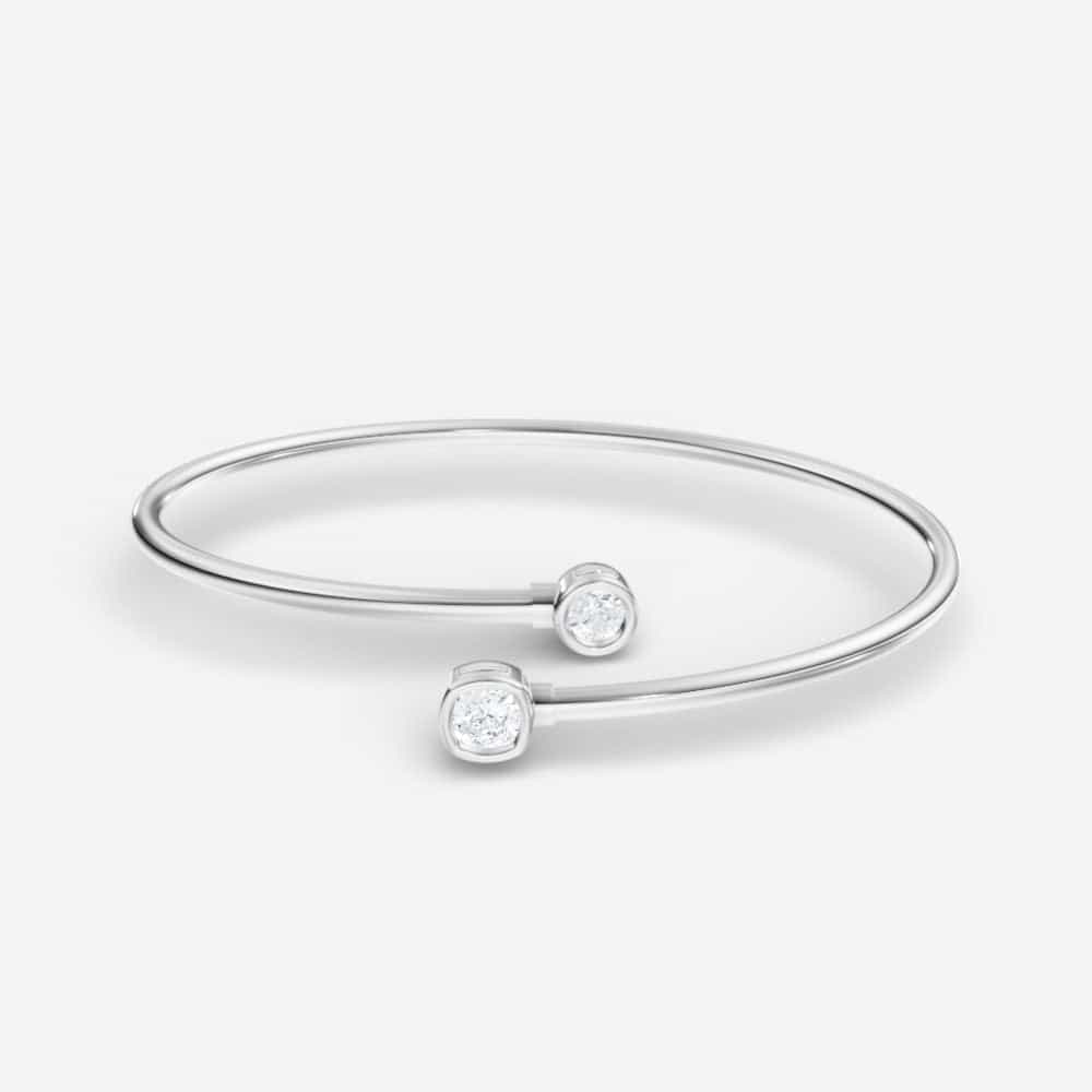 14kt white gold/18kt white gold/1.05/top