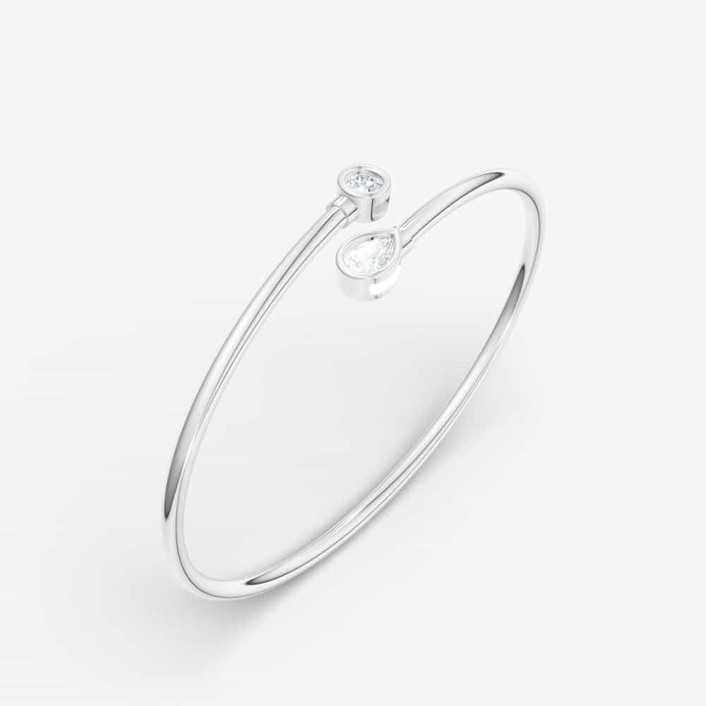 14kt white gold/18kt white gold/0.85/front