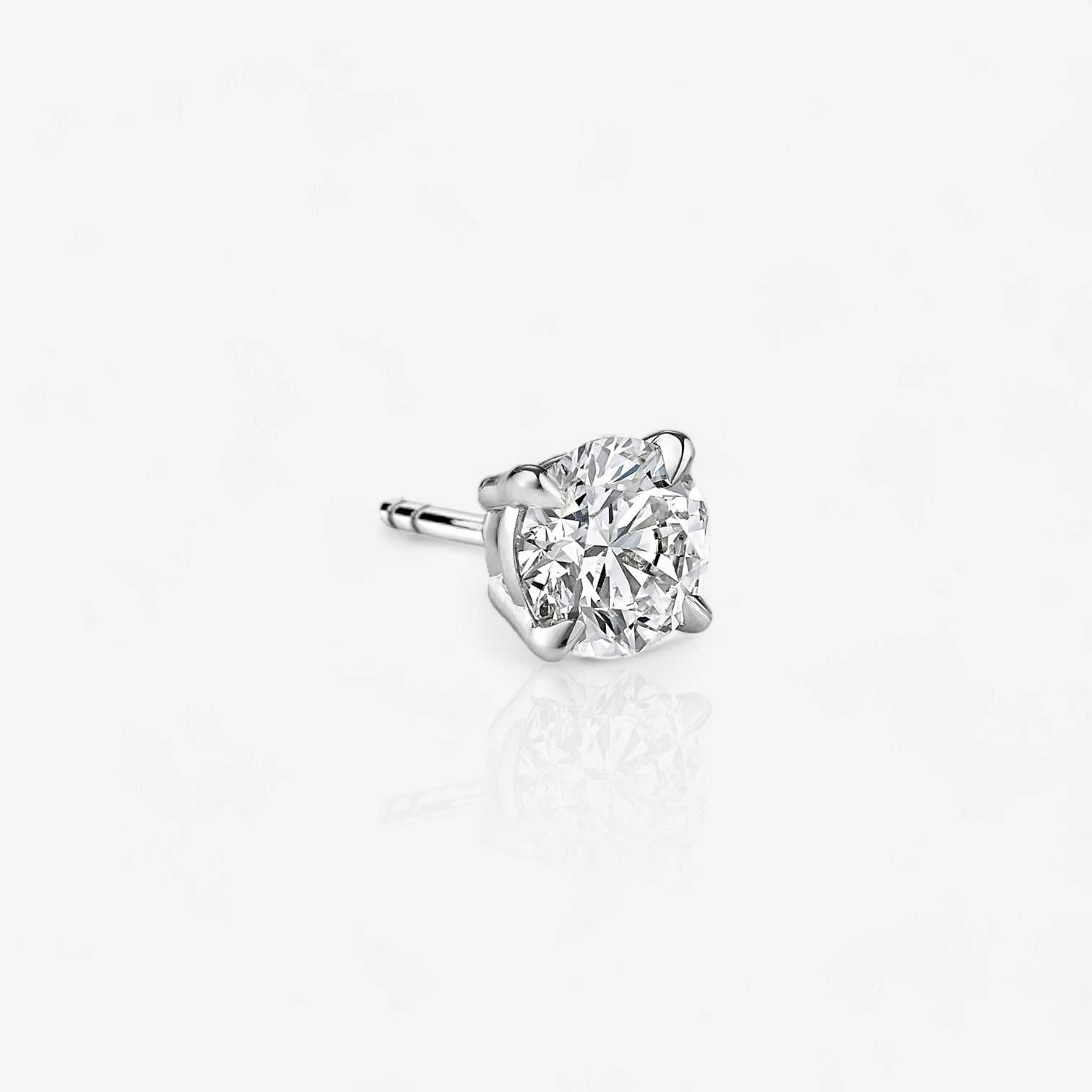 14kt white gold/18kt white gold/platinum/0.25/0.37/0.50/0.75/1.00/1.25/Push-back/screw-back/jumbo-back/top