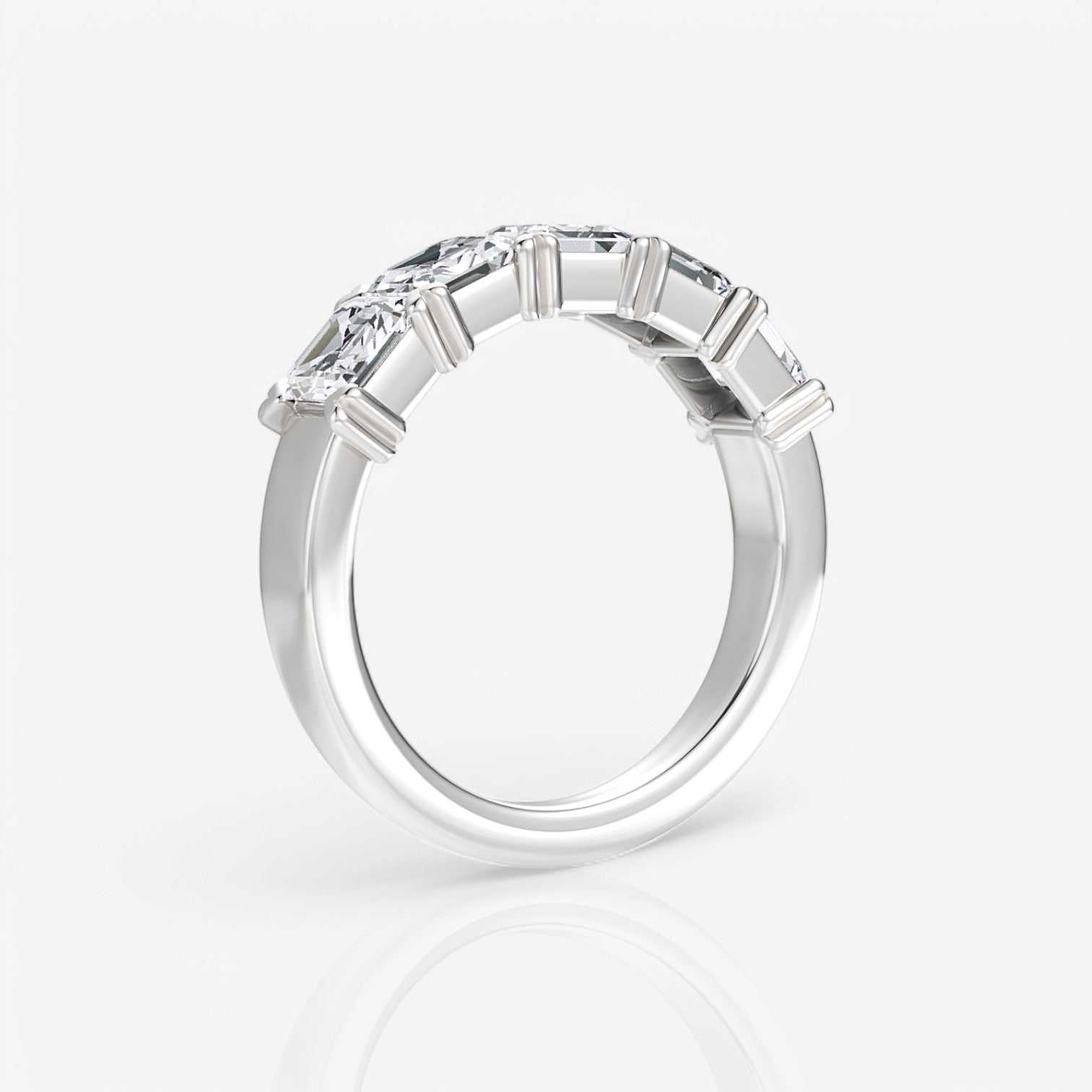 14kt white gold/18kt white gold/platinum/3.00/side