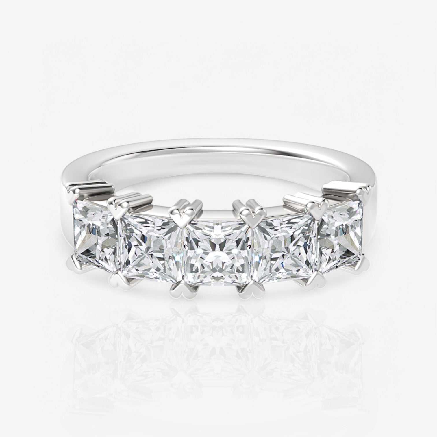 14kt white gold/18kt white gold/platinum/3.00/top