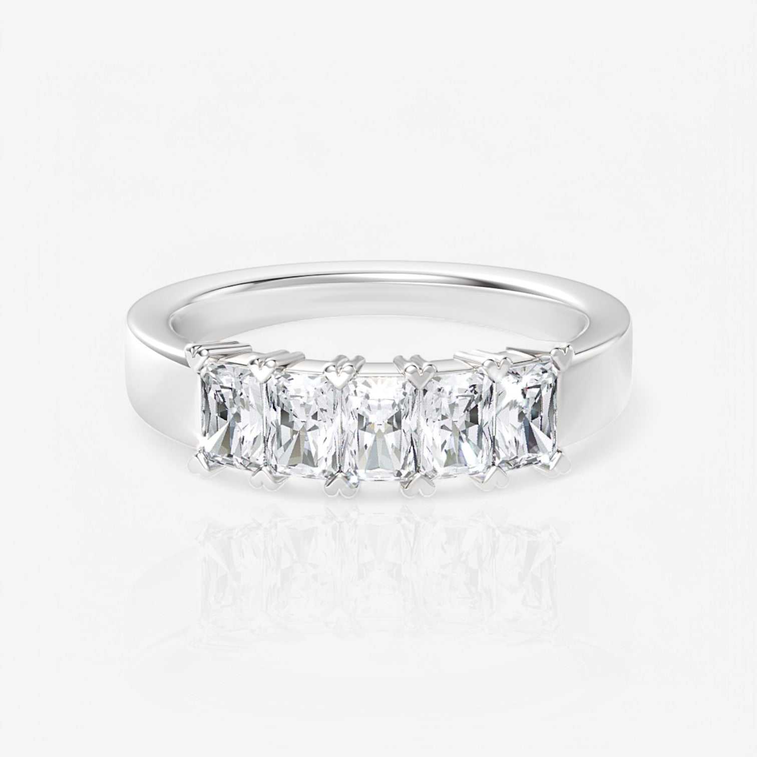 14kt white gold/18kt white gold/platinum/1.00/top