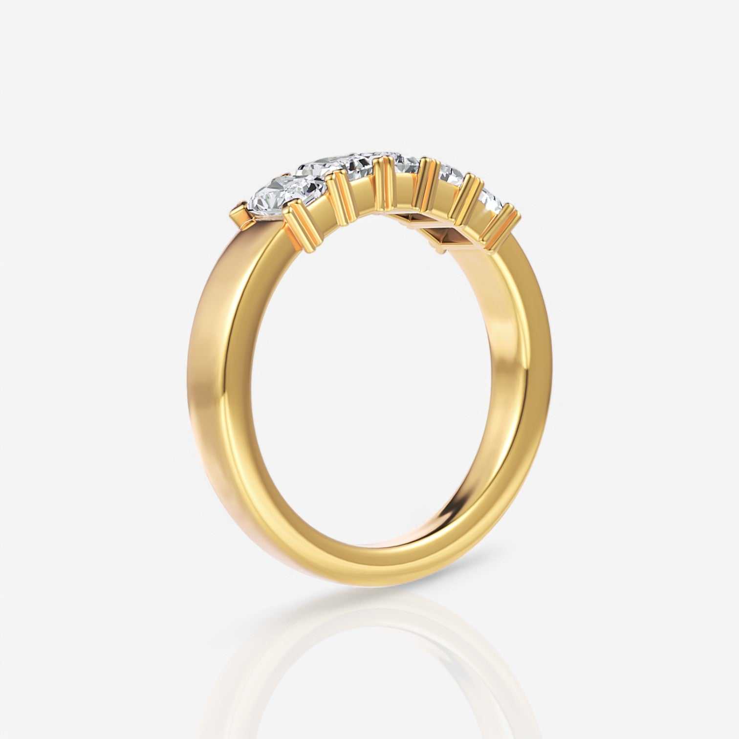 18kt yellow gold/0.75/side