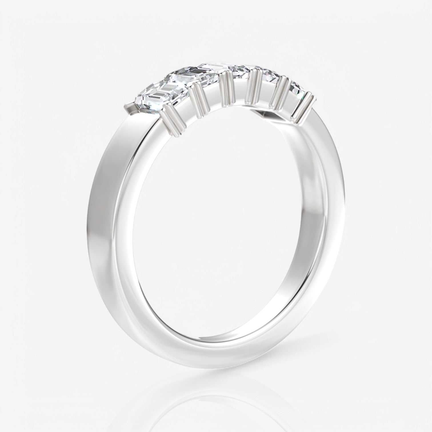 14kt white gold/18kt white gold/platinum/1.00/side