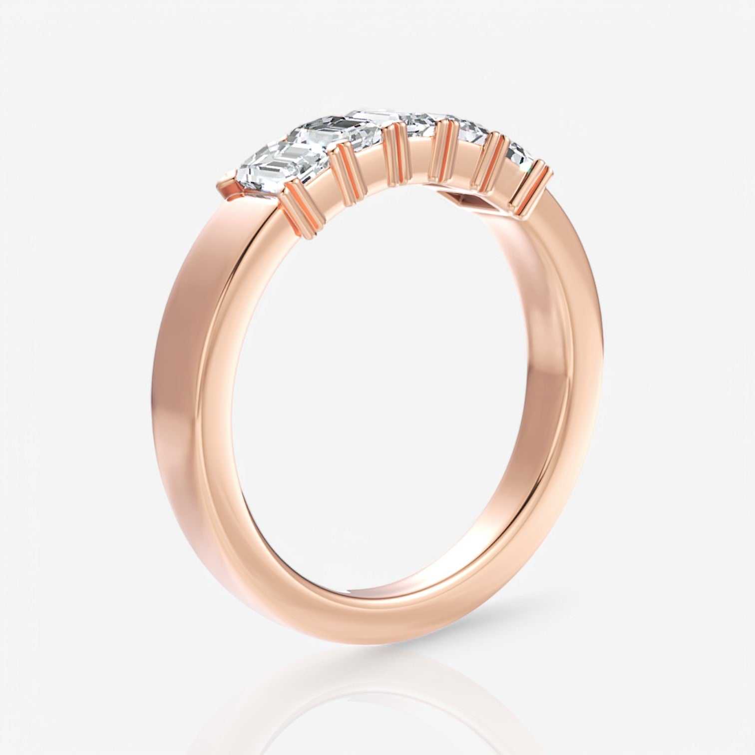 18kt rose gold/1.00/side