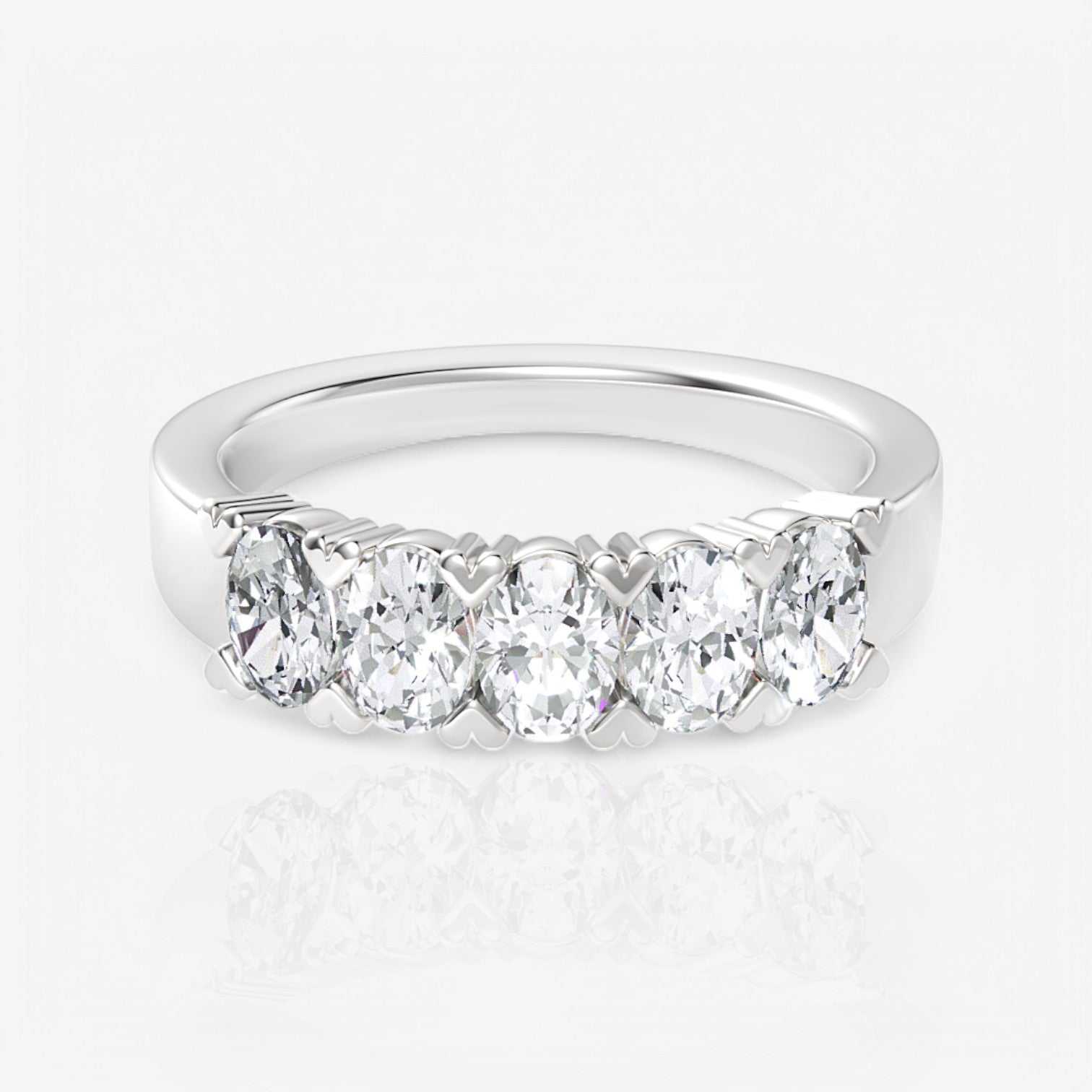 14kt white gold/18kt white gold/platinum/0.50/top