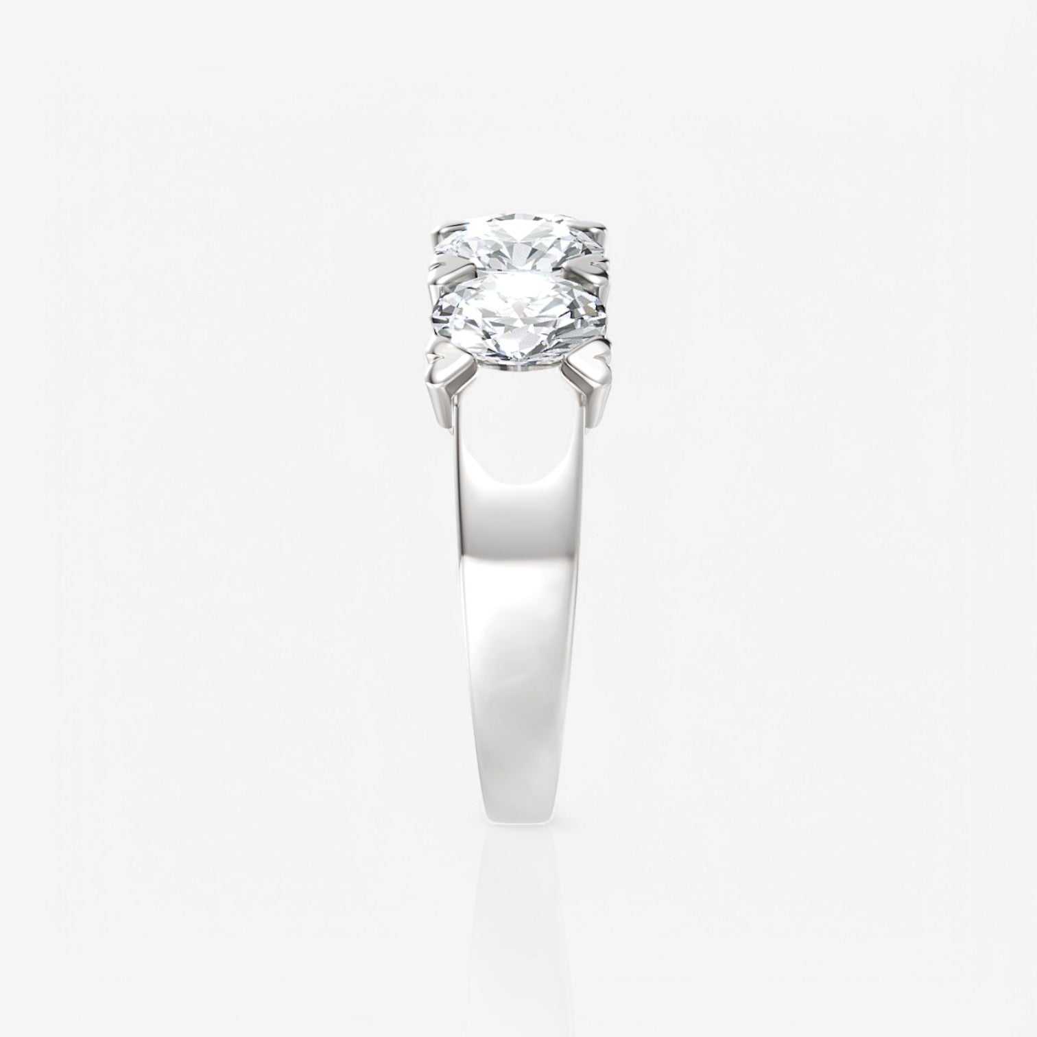 14kt white gold/18kt white gold/platinum/2.00/side