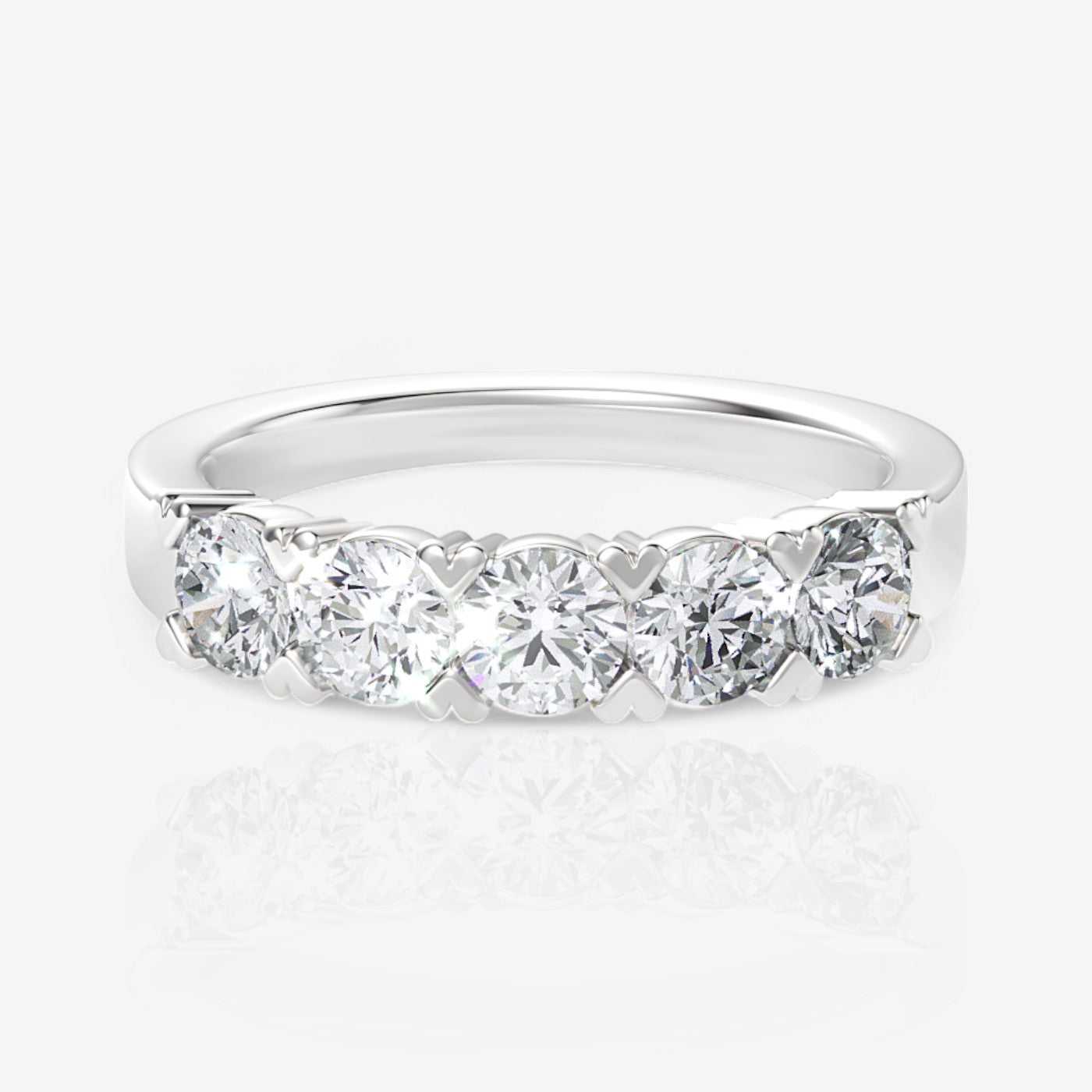 14kt white gold/18kt white gold/platinum/1.00/top