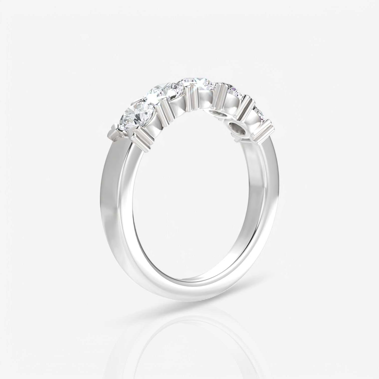 14kt white gold/18kt white gold/platinum/1.00/side