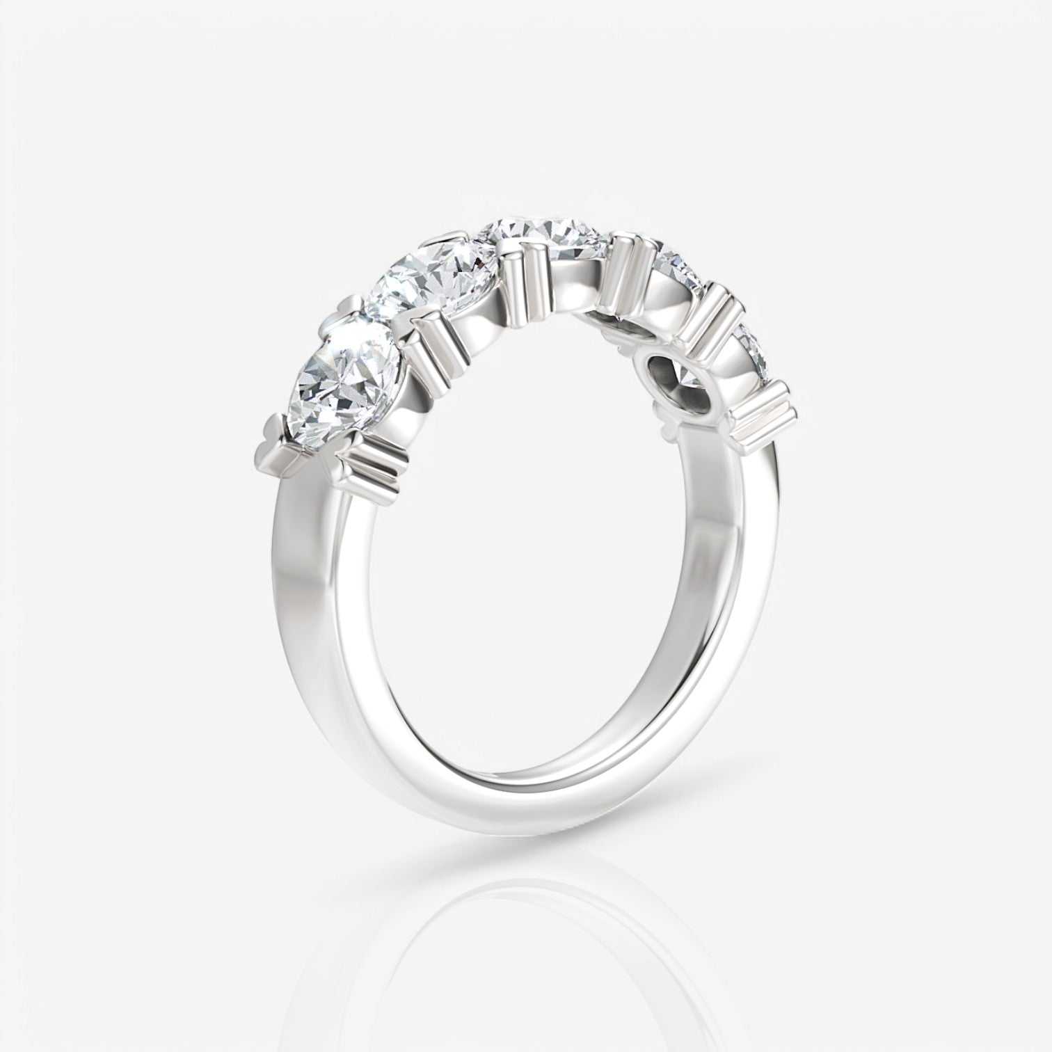 14kt white gold/18kt white gold/platinum/1.50/side