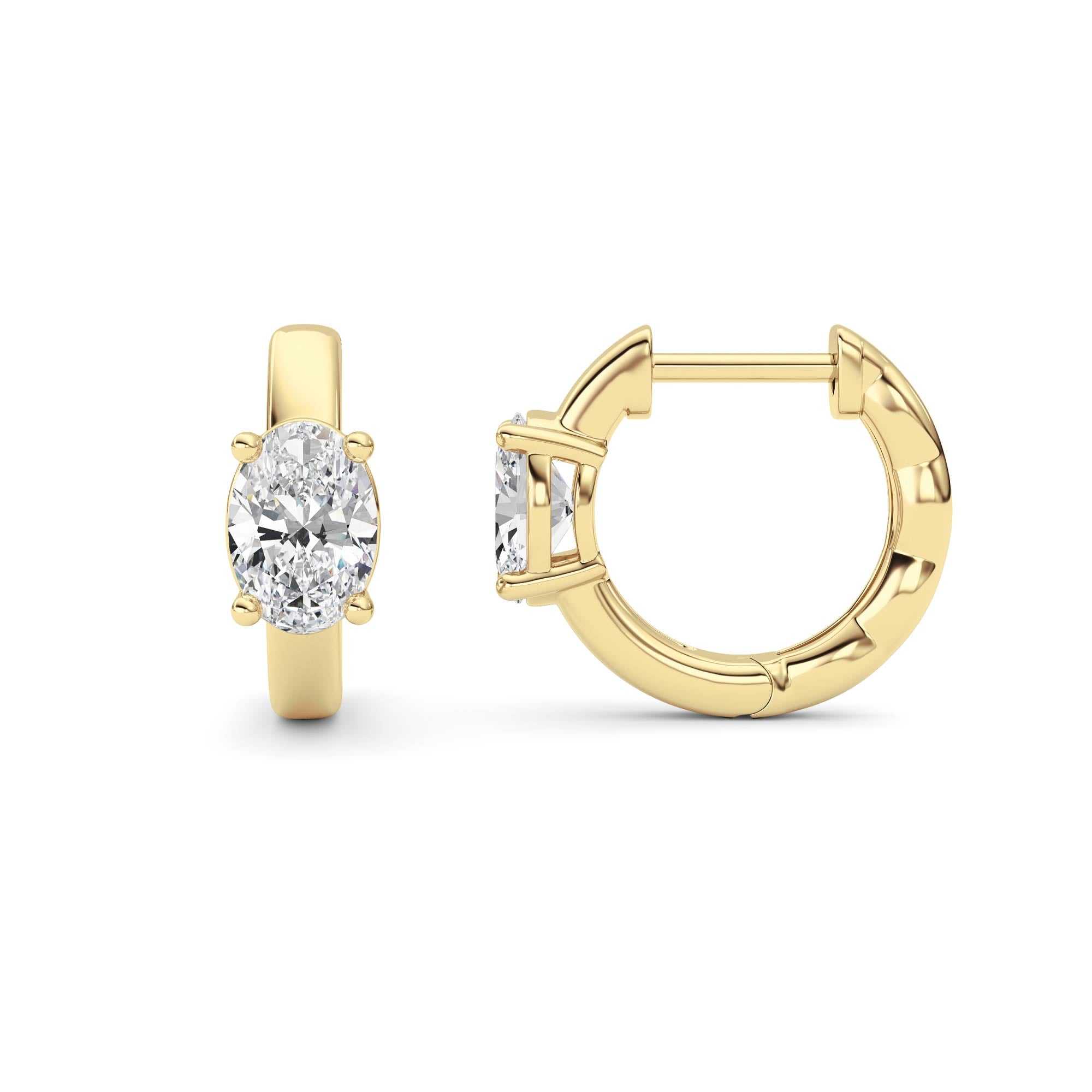 14kt yellow gold/1.00/side