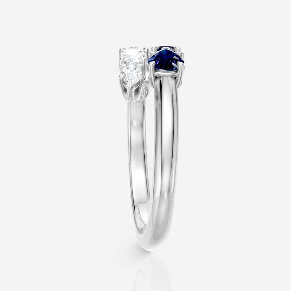 14kt white gold/18kt white gold/platinum/1.00/perspective