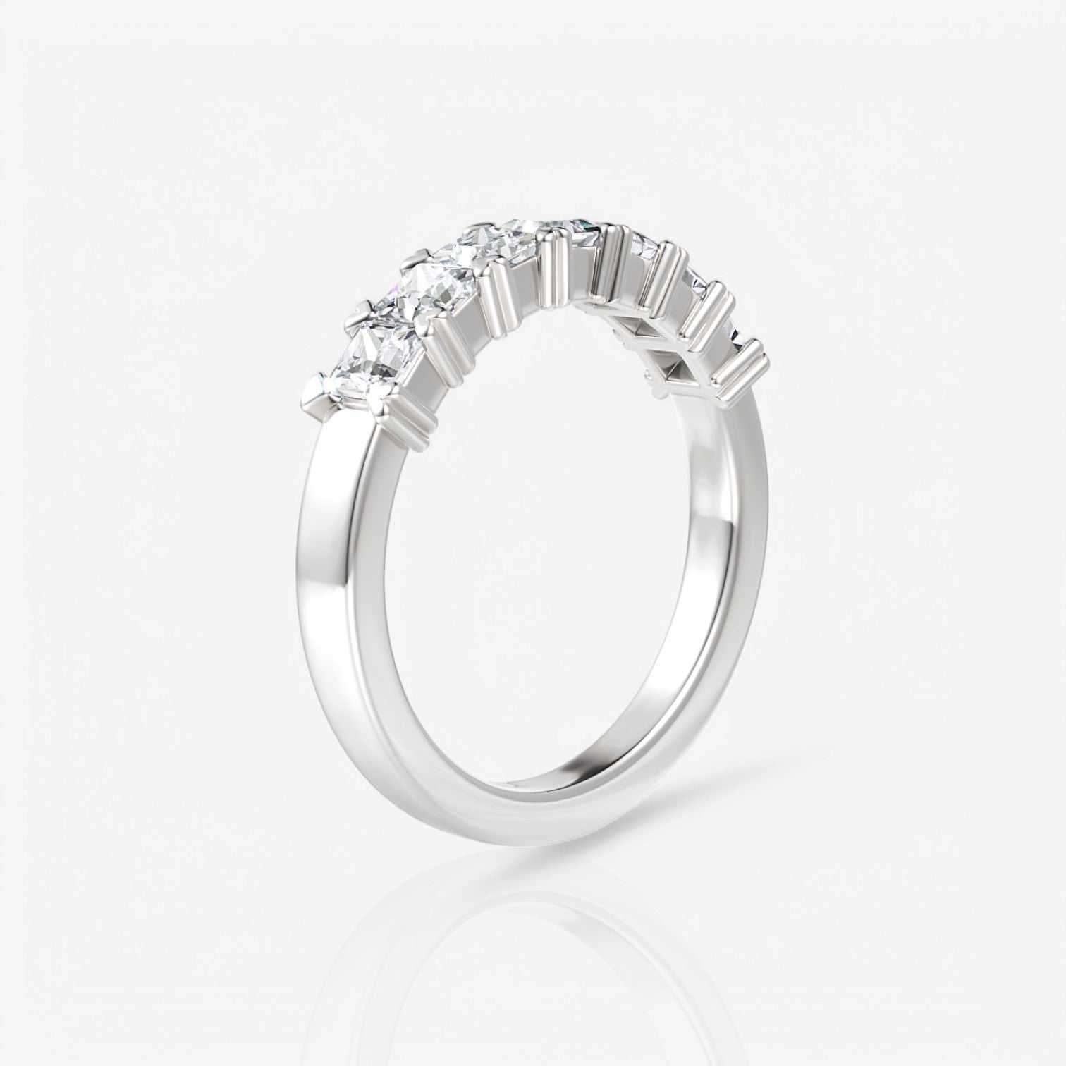 14kt white gold/18kt white gold/platinum/0.75/side