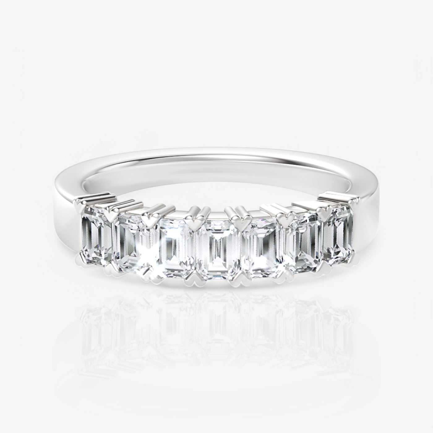 14kt white gold/18kt white gold/platinum/0.50/top