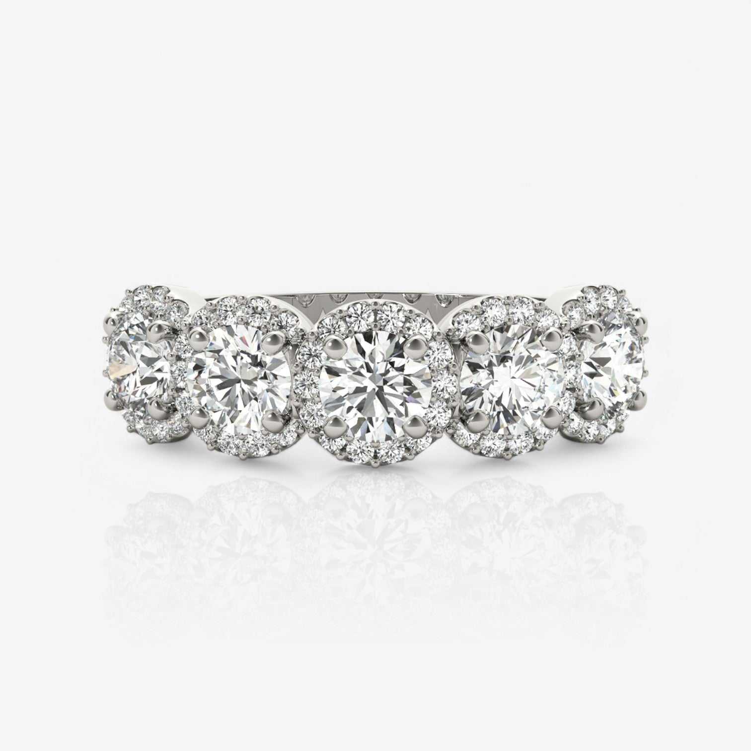 14kt white gold/18kt white gold/platinum/0.75/top