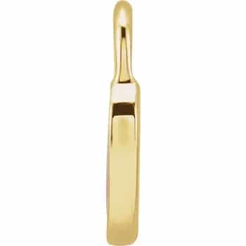 14kt yellow gold/front