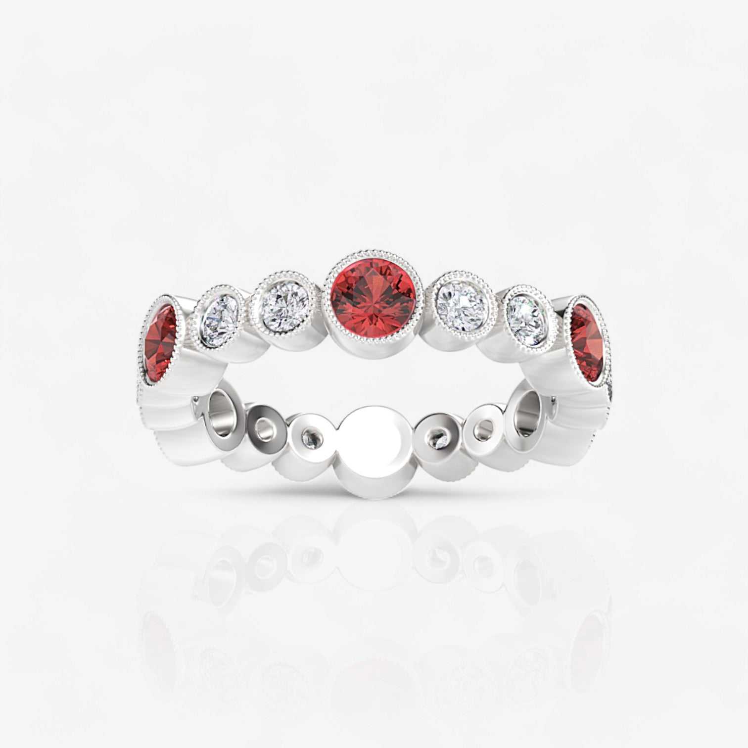 14kt white gold/18kt white gold/platinum/1.35/top