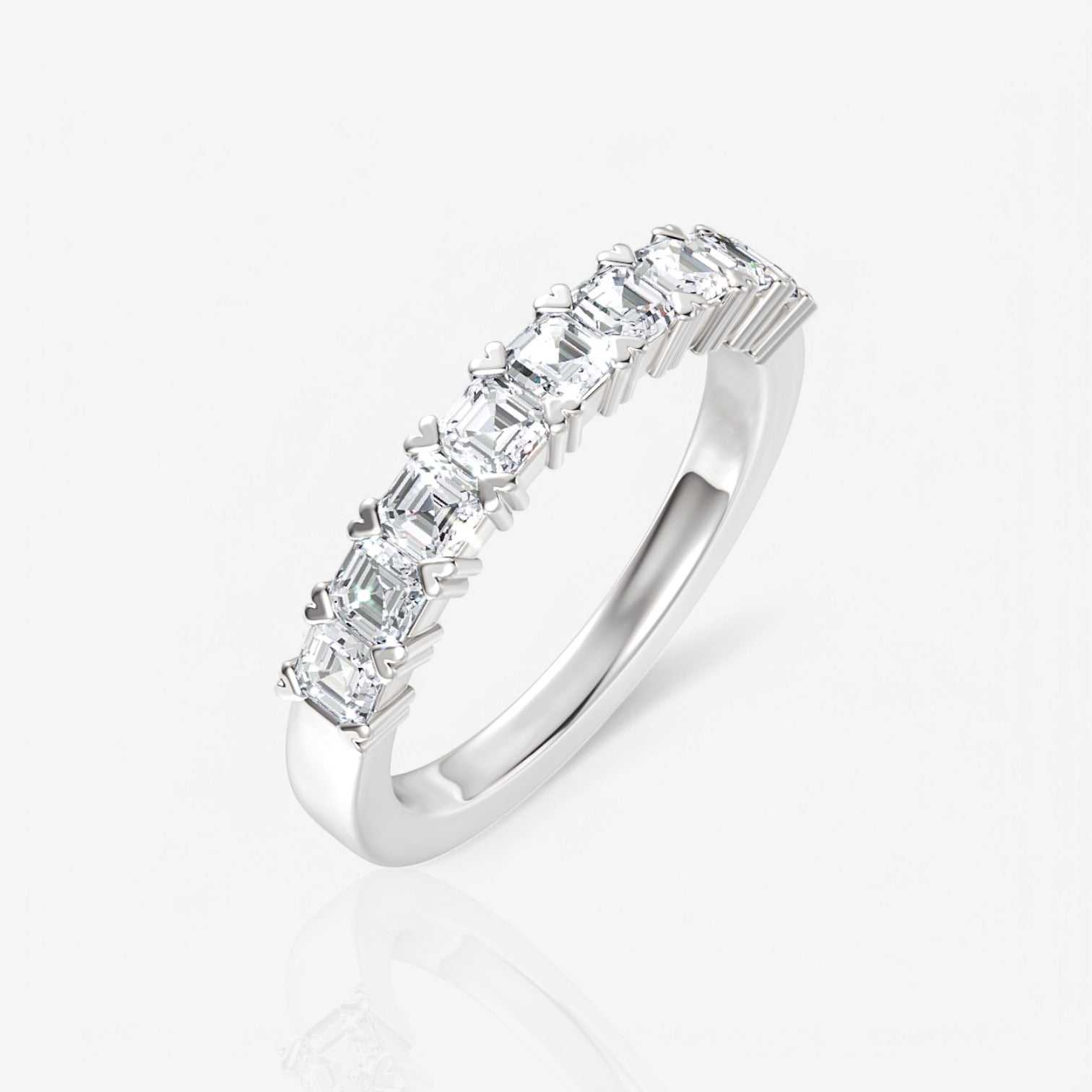 14kt white gold/18kt white gold/platinum/0.50/front