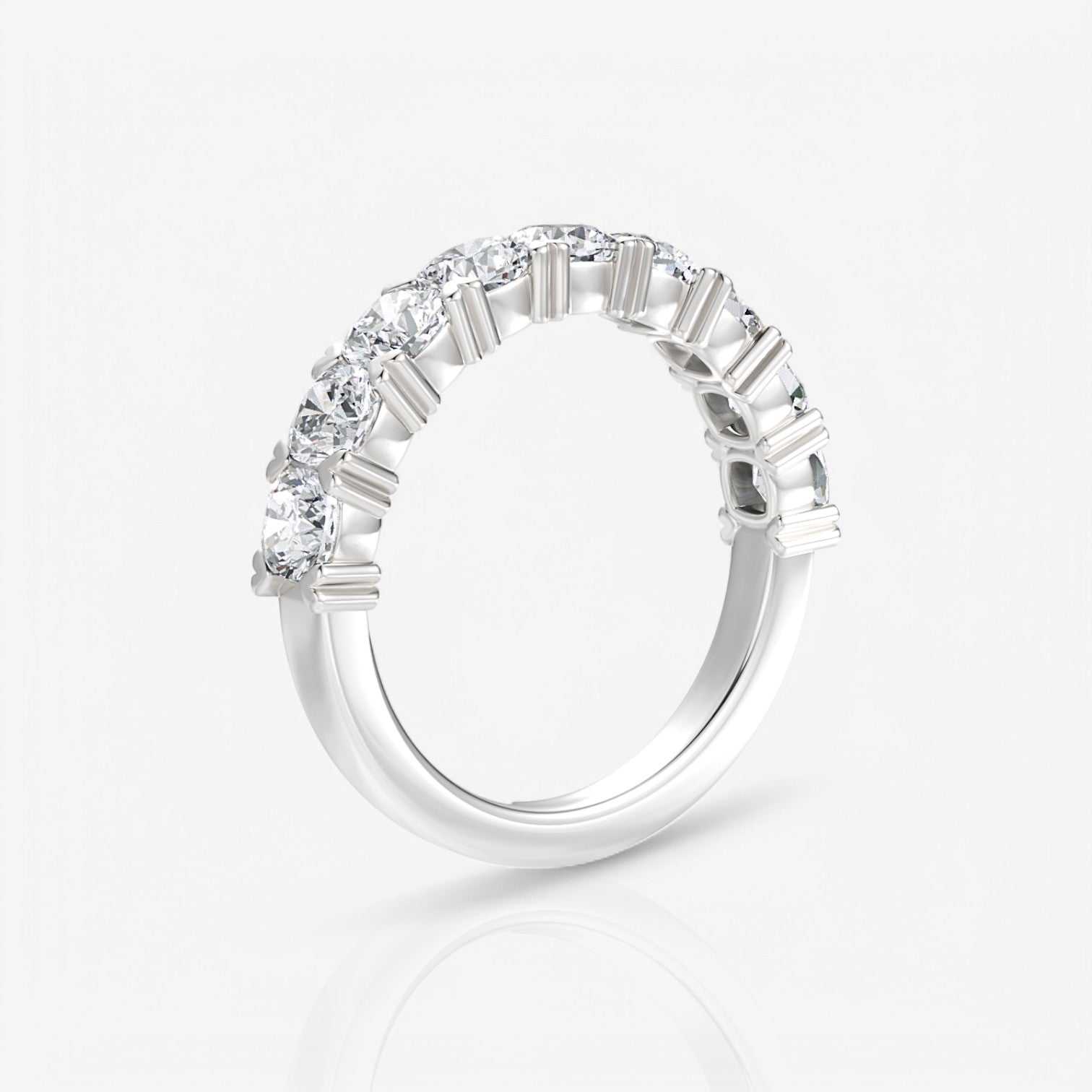 14kt white gold/18kt white gold/platinum/3.00/side