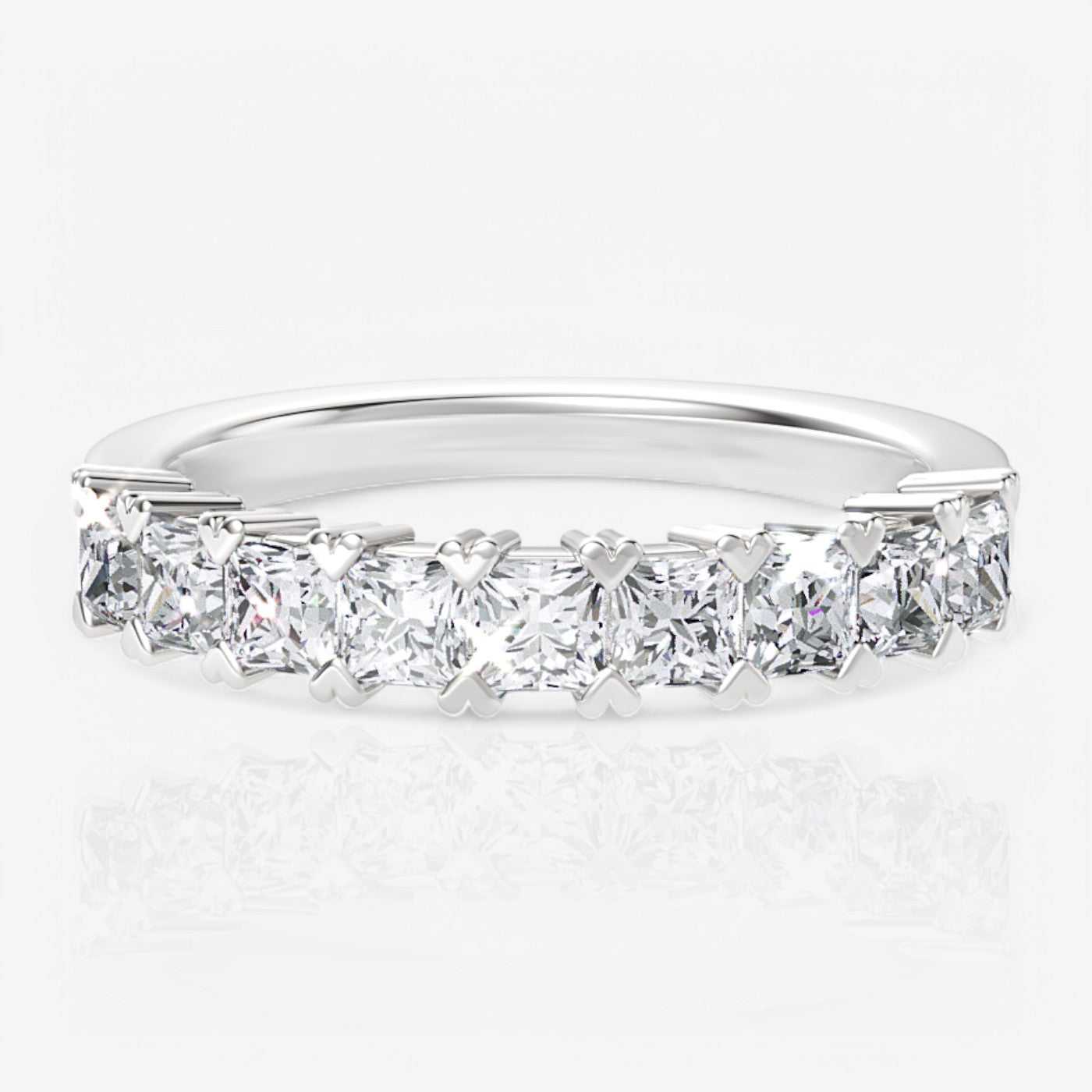 14kt white gold/18kt white gold/platinum/0.75/top