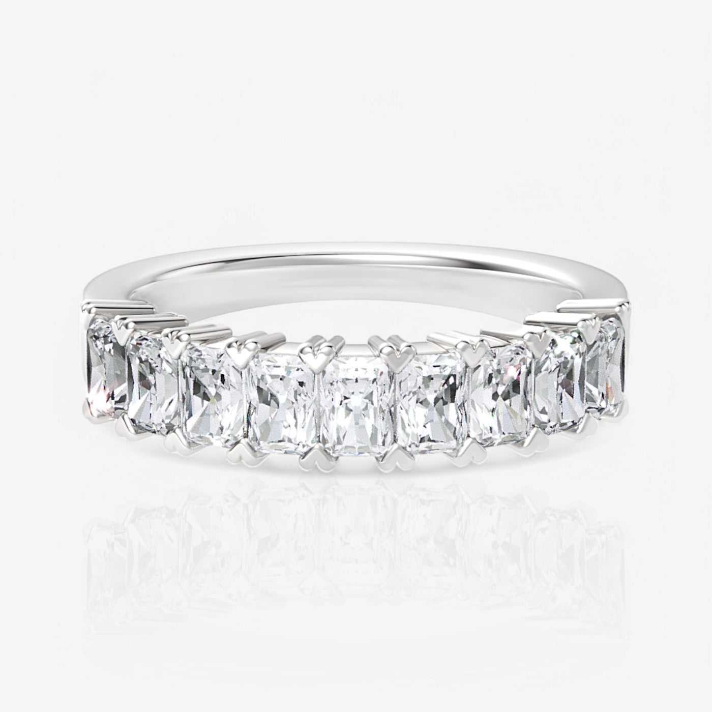 14kt white gold/18kt white gold/platinum/0.50/top