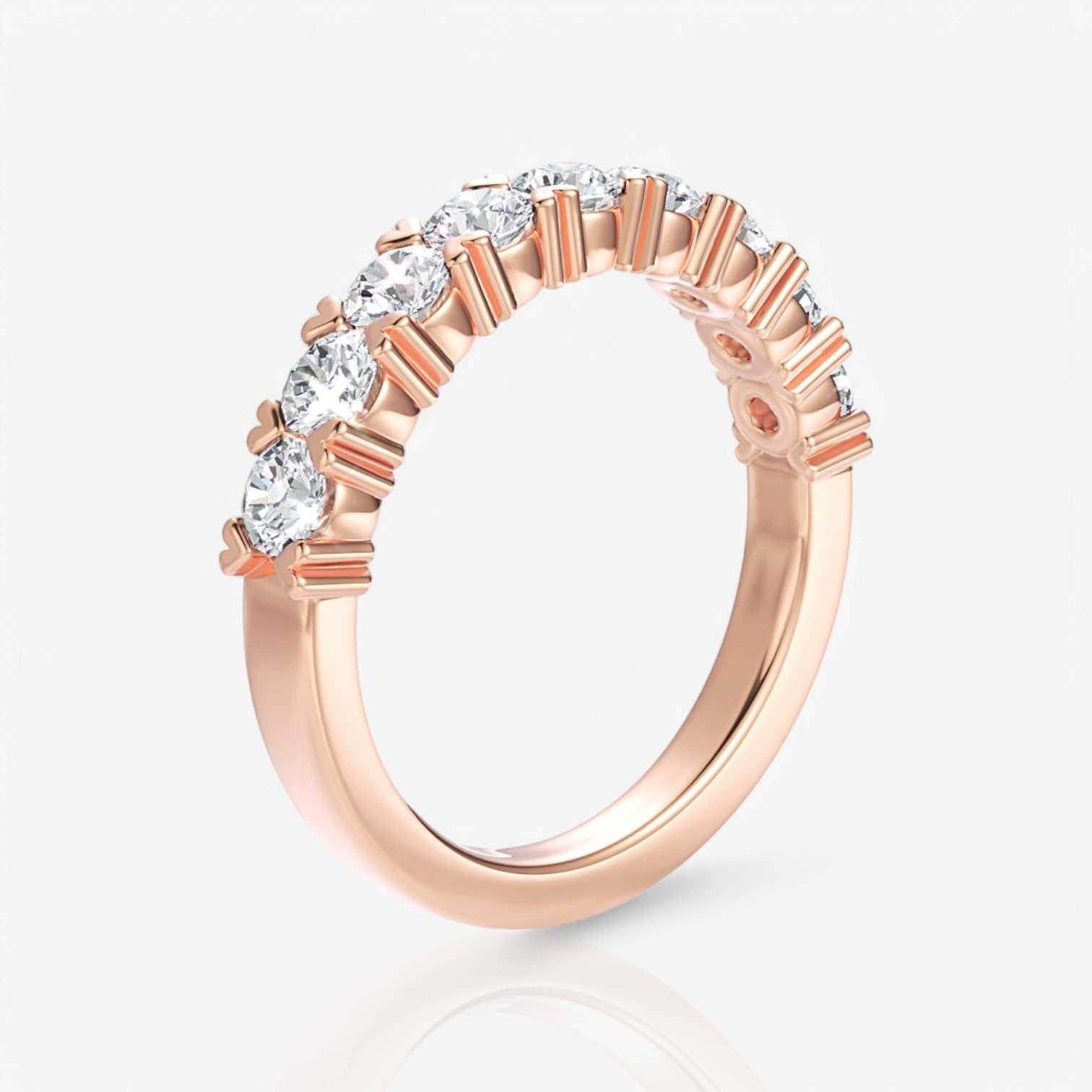 18kt rose gold/0.75/side